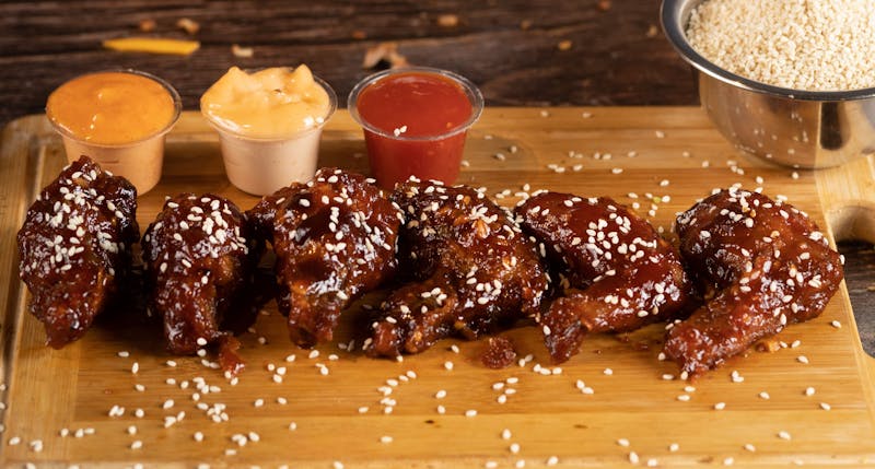 Classic Buffalo Wings with blue cheese dip